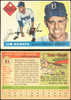 1955 Topps Jim Hughes #51 Brooklyn Dodgers Low Grade - Creases front and back of card