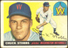 1955 Topps Chuck Stobbs #41 Washington Senators Fair front of card