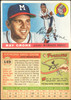1955 Topps Ray Crone #149 Milwaukee Braves Low Grade - Creases — Example A front and back of card
