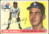 1955 Topps Tom Carroll #158 New York Yankees RC Low Grade - Creases front of card