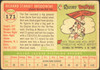 1955 Topps Dick Brodowski #171 Boston Red Sox High Number Low Grade - Creases back of card
