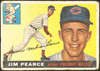 1955 Topps Jim Pearce #170 Cincinnati Redlegs RC High Number Low Grade - Creases front of card