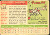 1955 Topps Carl Sawatski #122 Chicago White Sox Low Grade - Creases — Example A back of card