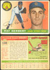 1955 Topps Ray Herbert #138 Detroit Tigers Low Grade - Creases front and back of card