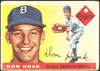 1955 Topps Don Hoak #40 Brooklyn Dodgers Low Grade - Creases front of card