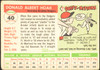 1955 Topps Don Hoak #40 Brooklyn Dodgers Low Grade - Creases back of card