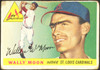 1955 Topps Wally Moon #67 St. Louis Cardinals Fair front of card