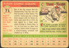 1955 Topps Ruben Gomez #71 New York Giants Low Grade - Creases back of card
