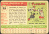1955 Topps Frank Leja #99 New York Yankees Low Grade - Creases back of card