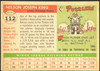 1955 Topps Nellie King #112 Pittsburgh Pirates RC Low Grade - Creases back of card
