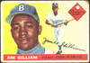 1955 Topps Jim Gilliam #5 Brooklyn Dodgers Fair front of card