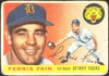 1955 Topps Ferris Fain #11 Detroit Tigers Low Grade - Creases front of card