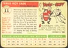 1955 Topps Ferris Fain #11 Detroit Tigers Low Grade - Creases back of card