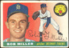 1955 Topps Bob Miller #9 Detroit Tigers Low Grade - Creases — Example A front of card