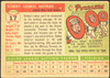 1955 Topps Bobby Hofman #17 New York Giants Fair back of card