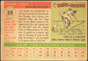 1955 Topps Dave Jolly #35 Milwaukee Braves Low Grade - Creases back of card