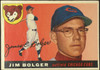 1955 Topps Jim Bolger #179 Chicago Cubs High Number Low Grade - Creases Example A front of card