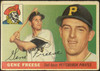 1955 Topps Gene Freese #205 Pittsburgh Pirates RC High Number Fair front of card