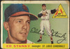 1955 Topps Eddie Stanky #191 St. Louis Cardinals High Number Fair — Example B front of card