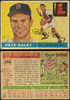 1955 Topps Pete Daley #206 Boston Red Sox RC High Number Fair — Example B front and back of card