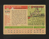 1955 Topps Lou Ortiz #114 Philadelphia Phillies RC Fair Example A back of card