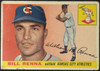 1955 Topps Bill Renna #121 Kansas City Athletics Low Grade - Creases Example A front of card
