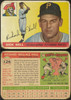 1955 Topps Dick Hall #126 Pittsburgh Pirates Low Grade - Creases — Example A front and back of card