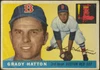 1955 Topps Grady Hatton #131 Boston Red Sox Low Grade - Creases Example A front of card