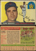 1955 Topps Tom Wright #141 Washington Senators Low Grade - Creases front and back of card