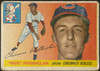 1955 Topps Bud Podbielan #153 Cincinnati Redlegs Fair front of card