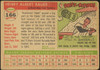 1955 Topps Hank Bauer #166 New York Yankees High Number Low Grade - Creases back of card
