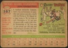 1955 Topps Tom Casagrande #167 Philadelphia Phillies High Number Fair back of card
