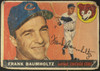 1955 Topps Frank Baumholtz #172 Chicago Cubs High Number Low Grade - Creases Example A front of card