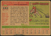 1955 Topps Tony Jacobs #183 St. Louis Cardinals High Number Low Grade - Creases back of card