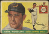 1955 Topps Gene Woodling #190 Baltimore Orioles High Number Low Grade - Creases Example B front of card