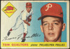 1955 Topps Tom Qualters #33 Philadelphia Phillies Fair Example A front of card