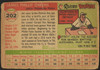 1955 Topps Jim Owens #202 Philadelphia Phillies High Number Low Grade - Creases back of card