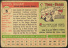 1955 Topps Jim Gilliam #5 Brooklyn Dodgers Low Grade - Creases Example A back of card