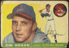 1955 Topps Jim Hegan #7 Cleveland Indians Low Grade - Creases front of card