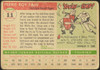 1955 Topps Ferris Fain #11 Detroit Tigers Fair — Example A back of card