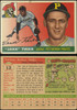 1955 Topps Jake Thies #12 Pittsburgh Pirates RC Fair Example A front and back of card