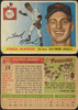 1955 Topps Fred Marsh #13 Baltimore Orioles Fair Example A front and back of card