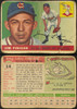 1955 Topps Jim Finigan #14 Kansas City Athletics RC Low Grade - Creases Example A front and back of card