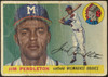 1955 Topps Jim Pendleton #15 Milwaukee Braves Low Grade - Creases Example A front of card