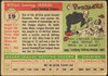 1955 Topps Billy Herman #19 Brooklyn Dodgers Fair Example A back of card