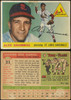 1955 Topps Alex Grammas #21 St. Louis Cardinals Fair Example A front and back of card