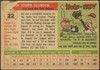 1955 Topps Bill Skowron #22 New York Yankees Fair Example A back of card