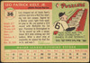1955 Topps Leo Kiely #36 Boston Red Sox Fair back of card