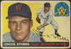 1955 Topps Chuck Stobbs #41 Washington Senators Low Grade - Creases front of card