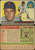 1955 Topps Chuck Stobbs #41 Washington Senators Low Grade - Creases — Example A front and back of card